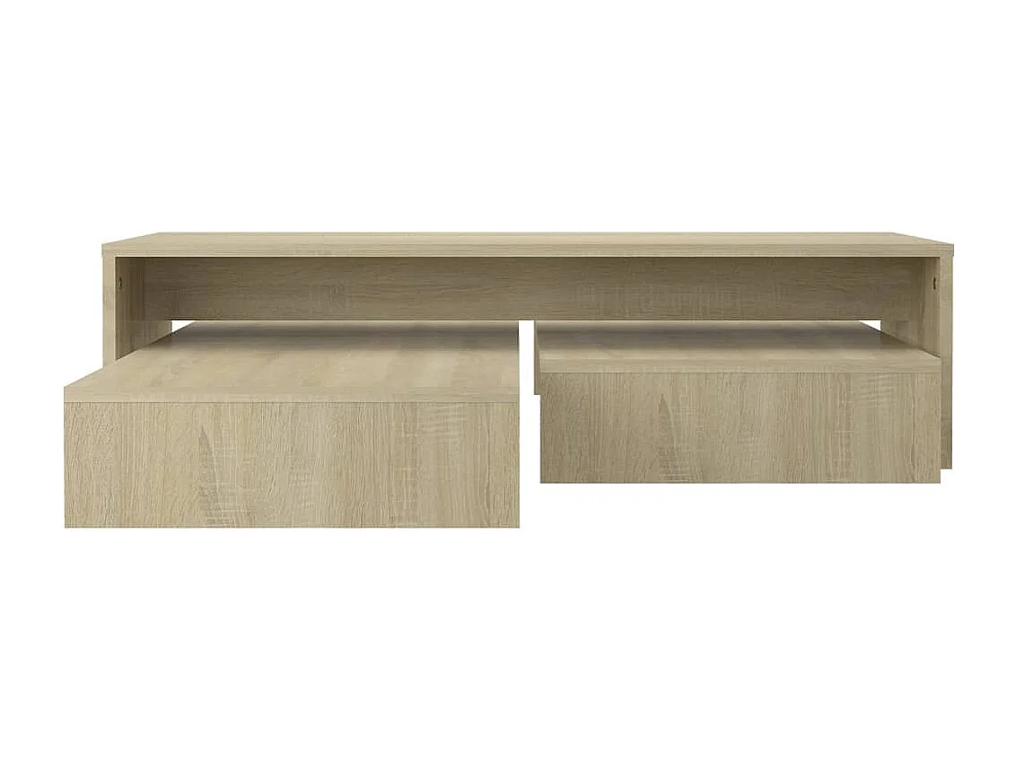 Set de tables basses gigognes chêne sonoma bois d'ingénierie