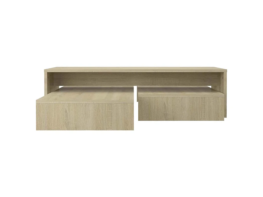 Satztisch-Set Sonoma-Eiche 100x100x26,5 cm Holzwerkstoff