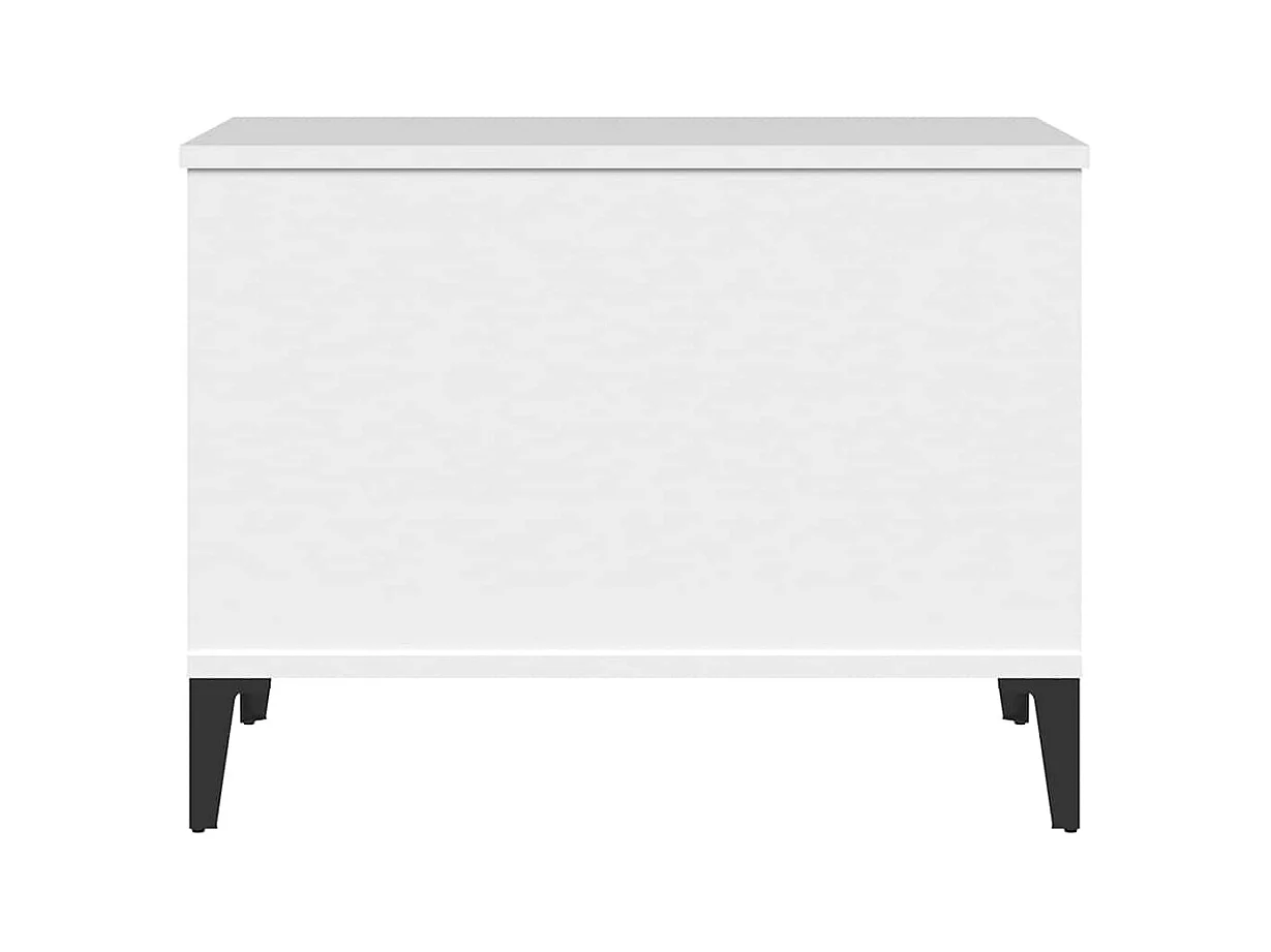 Table basse Blanc 60x44,5x45 cm Bois d'ingénierie