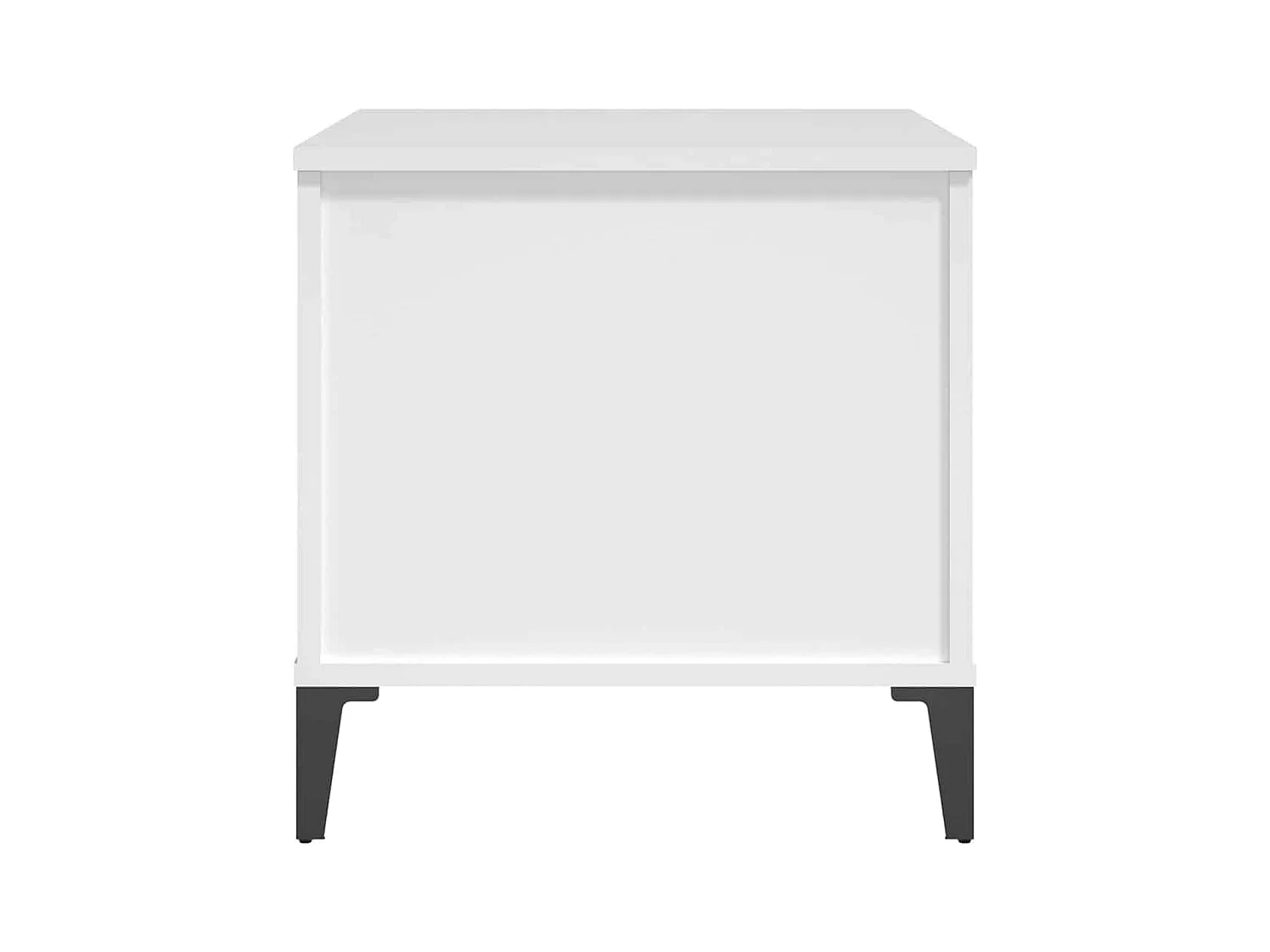 Table basse Blanc 60x44,5x45 cm Bois d'ingénierie