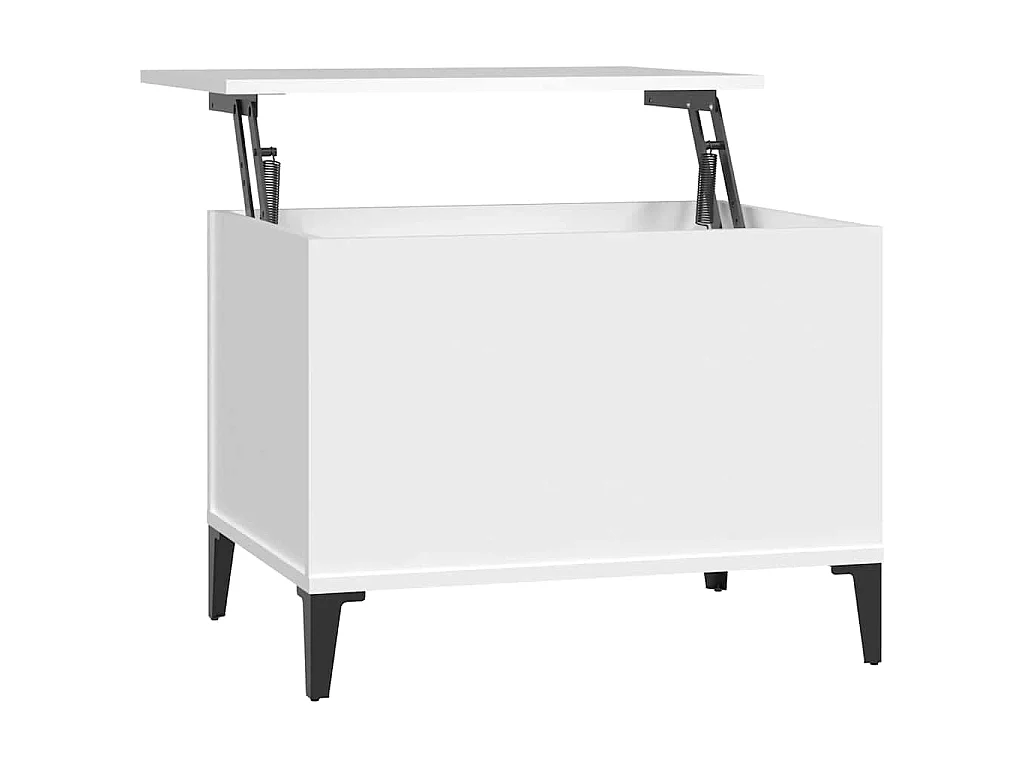 Couchtisch Weiß 60x44,5x45 cm Holzwerkstoff