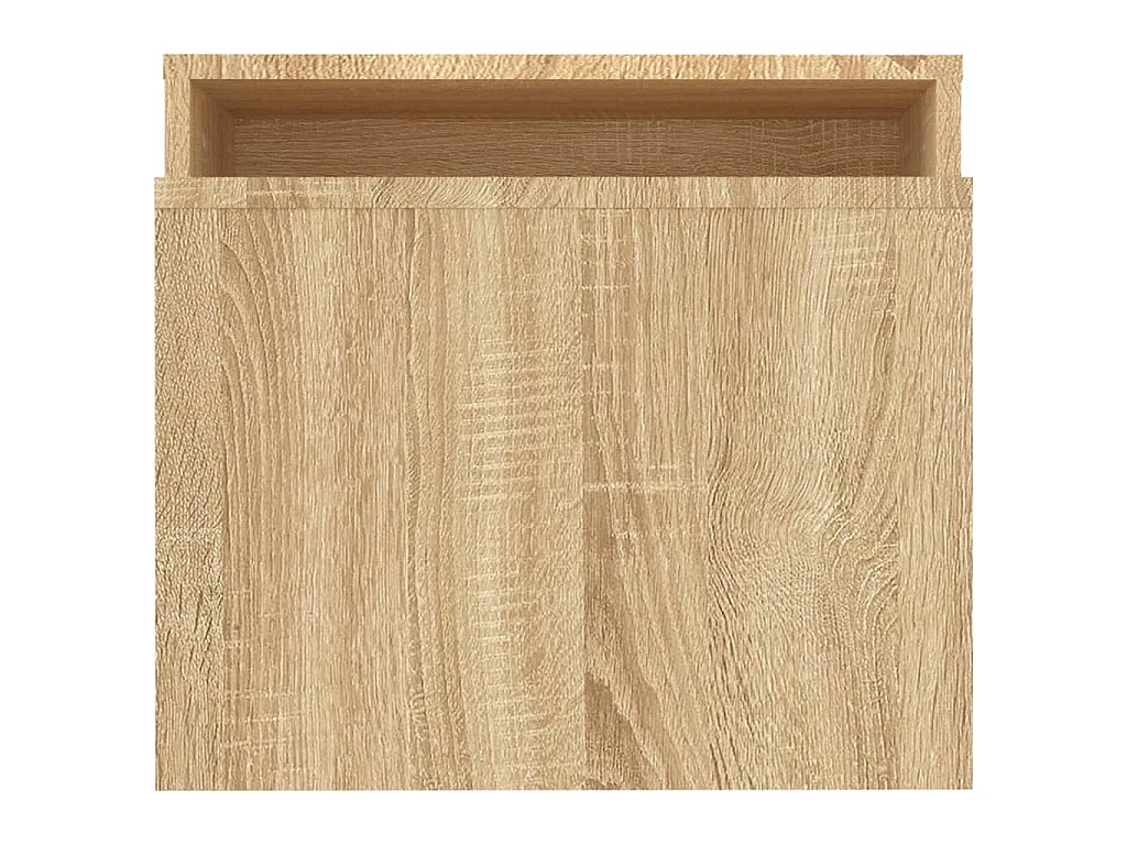 Mesa de centro madera contrachapada color roble 100x48x40 cm