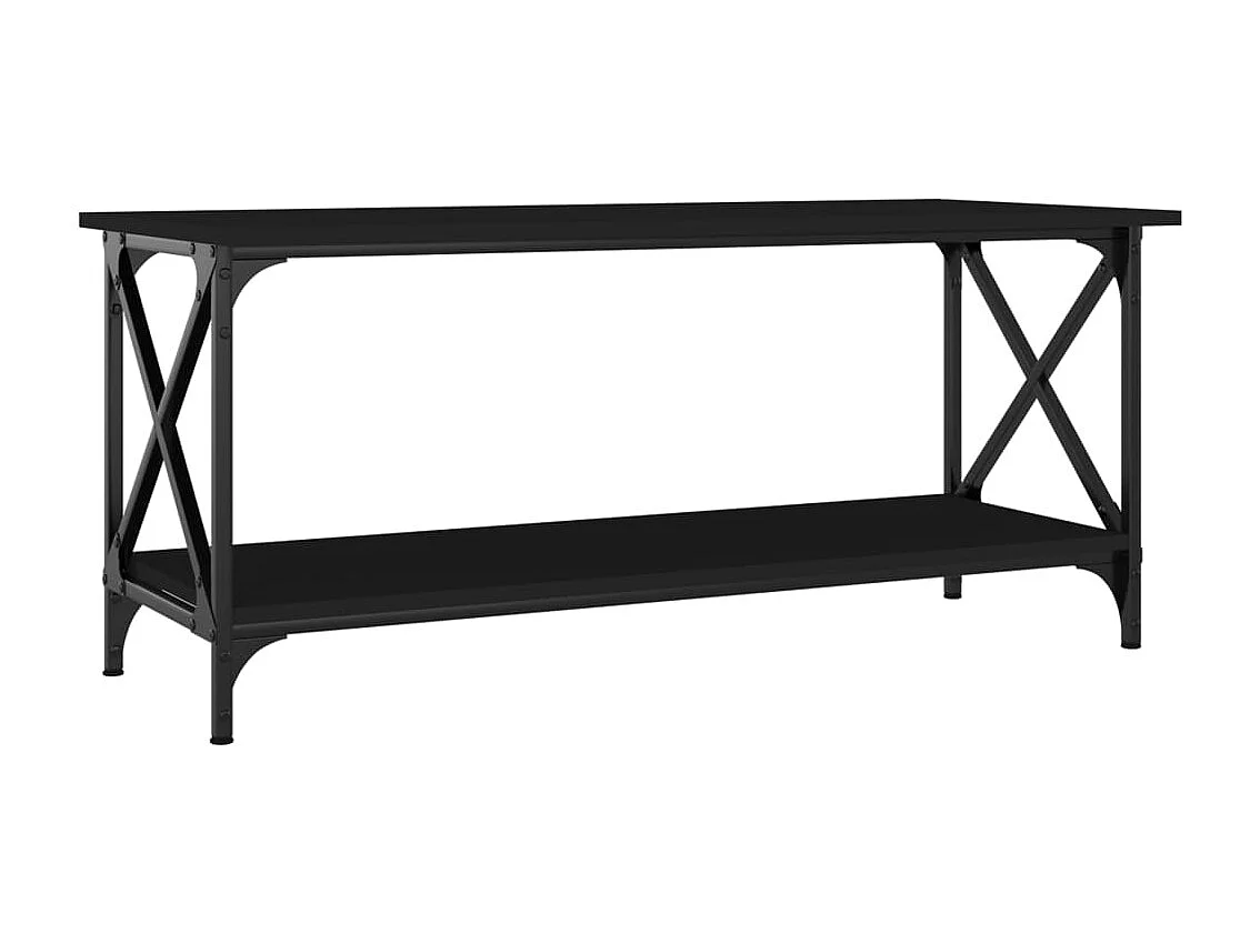 Mesa de centro 100x45x45 cm derivados de madeira/ferro preto
