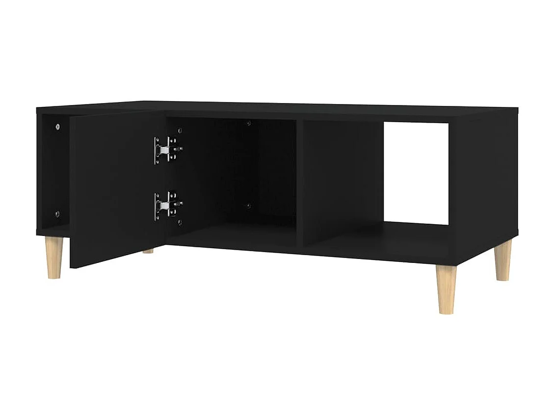Table basse noir 102x50x40 cm bois d'ingénierie