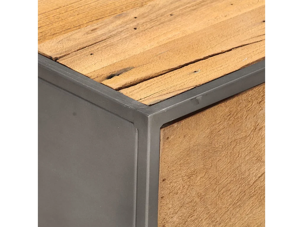 Table basse 90 x 50 x 35 cm Bois de récupération massif