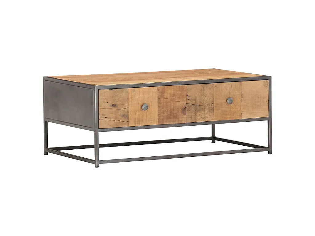 Salontafel 90x50x35 cm massief gerecycled hout