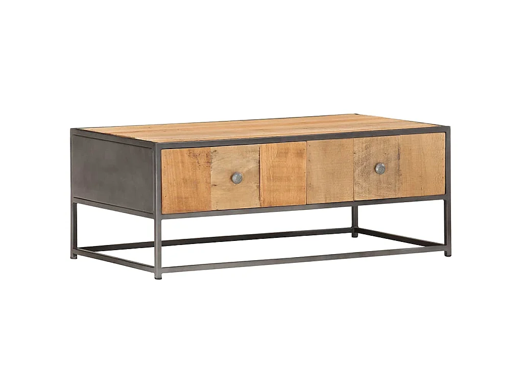 Salontafel 90x50x35 cm massief gerecycled hout