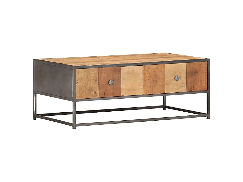 Salontafel 90x50x35 cm massief gerecycled hout
