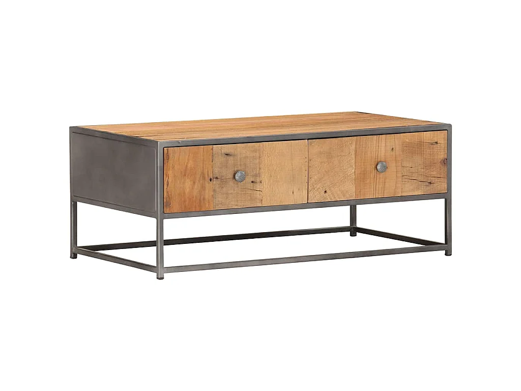 Salontafel 90x50x35 cm massief gerecycled hout