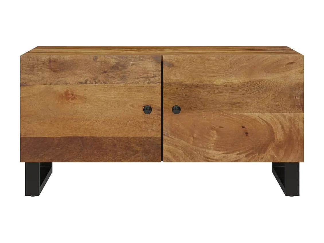 Salontafel 80x50x40 cm massief mangohout en bewerkt hout