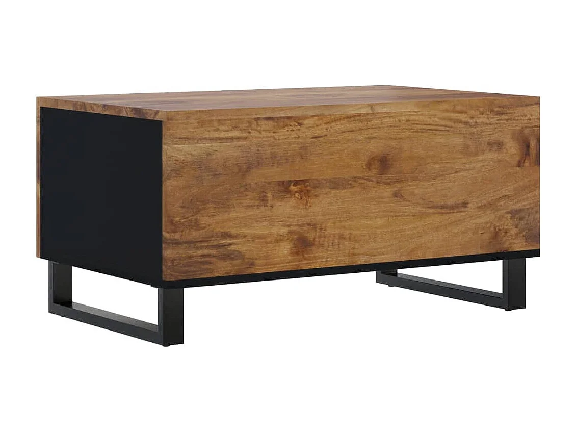 Salontafel 80x50x40 cm massief mangohout en bewerkt hout