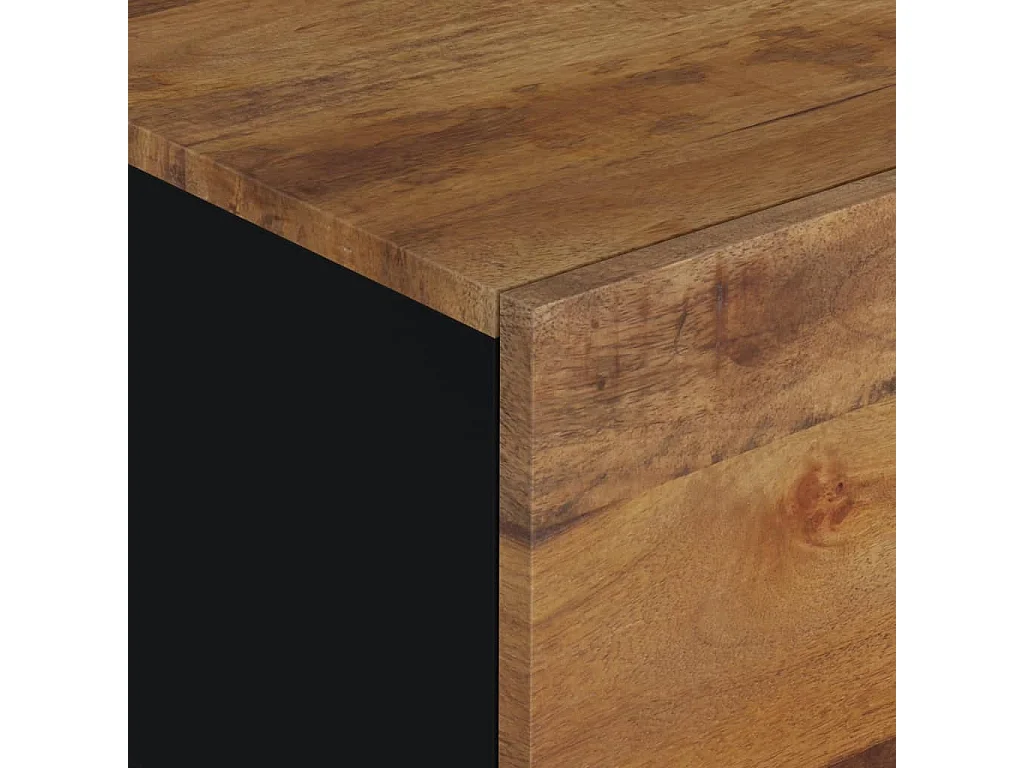 Salontafel 80x50x40 cm massief mangohout en bewerkt hout