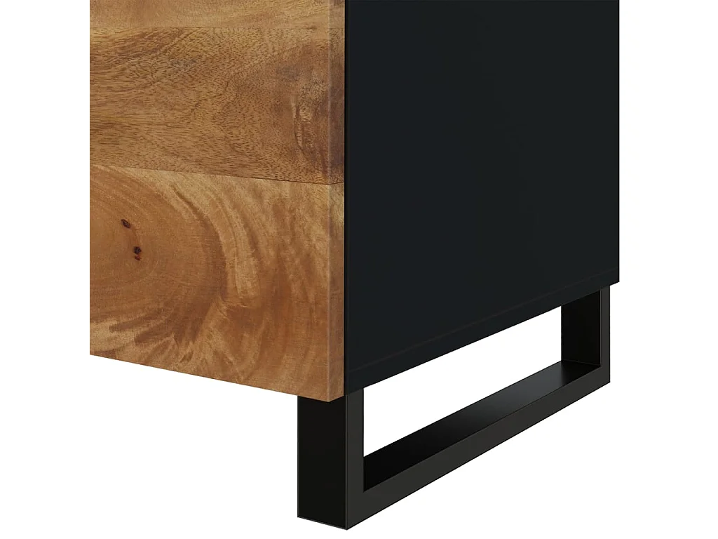 Salontafel 80x50x40 cm massief mangohout en bewerkt hout