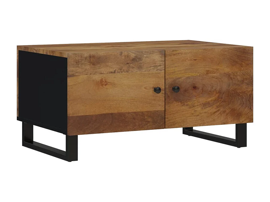 Salontafel 80x50x40 cm massief mangohout en bewerkt hout