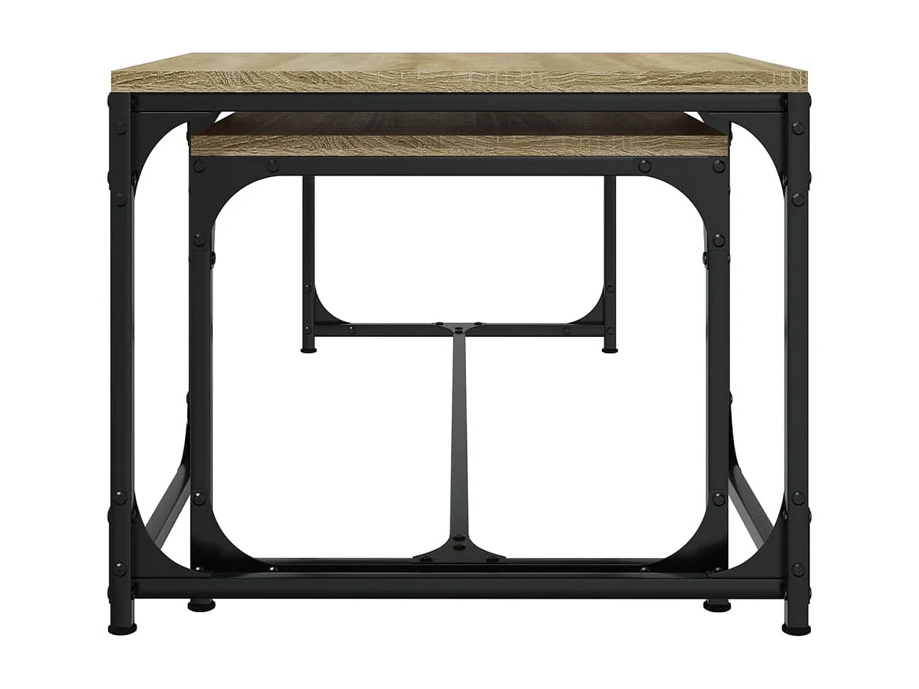 Tables basses 2 pcs Chêne sonoma Bois d'ingénierie