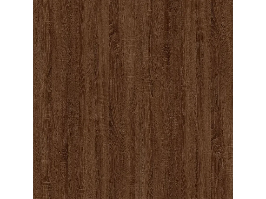 Tavolino Rovere Marrone 100x50x45 cm Legno Multistrato e Ferro