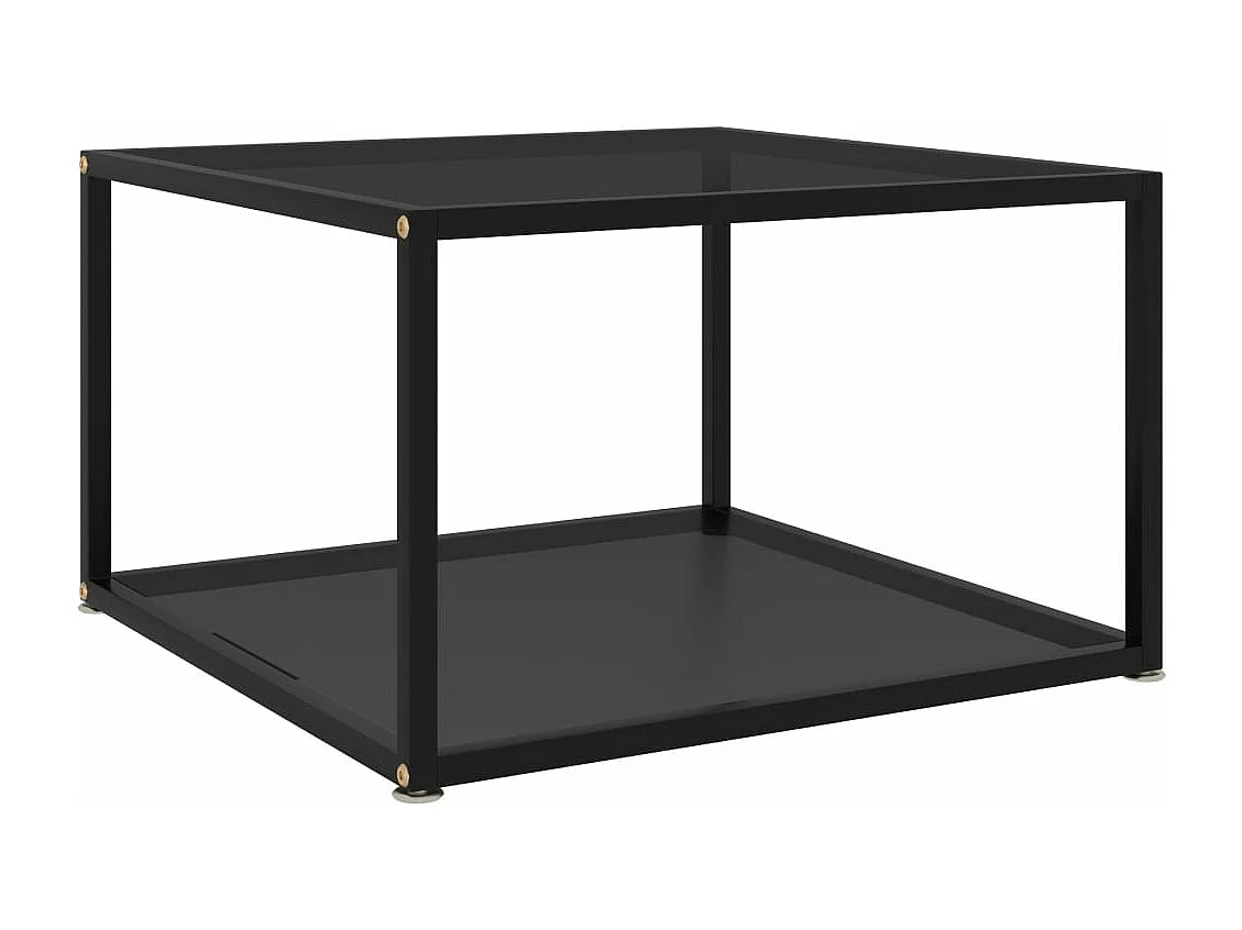Couchtisch Schwarz 60x60x35 cm Hartglas