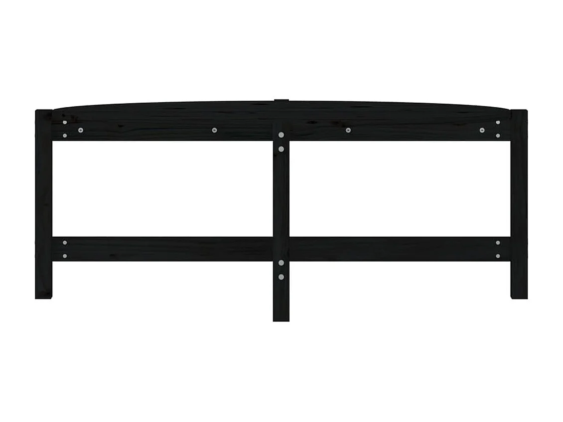 Salontafel 118x63x45 cm massief grenenhout zwart