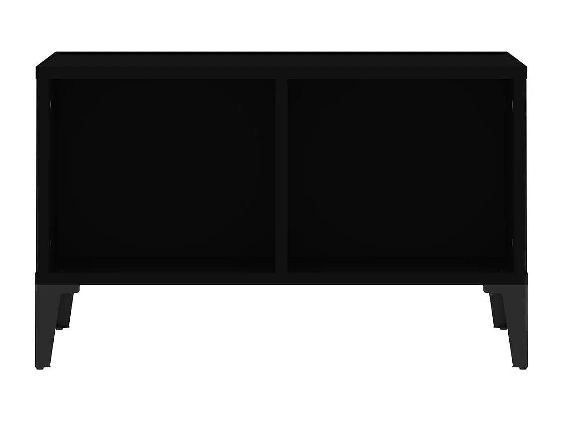 Table basse Noir 60x50x36,5 cm Bois d'ingénierie
