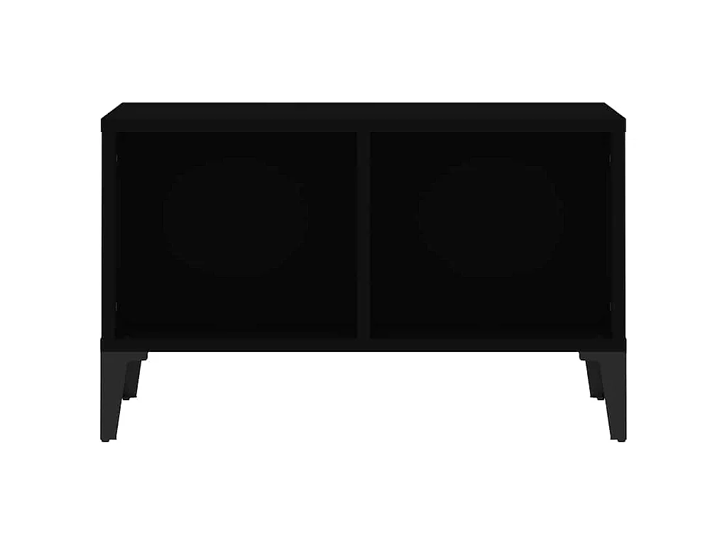 Table basse Noir 60x50x36,5 cm Bois d'ingénierie