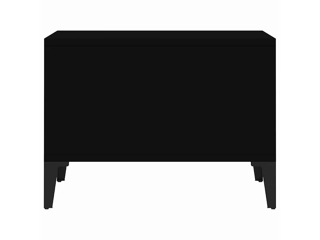 Table basse Noir 60x50x36,5 cm Bois d'ingénierie