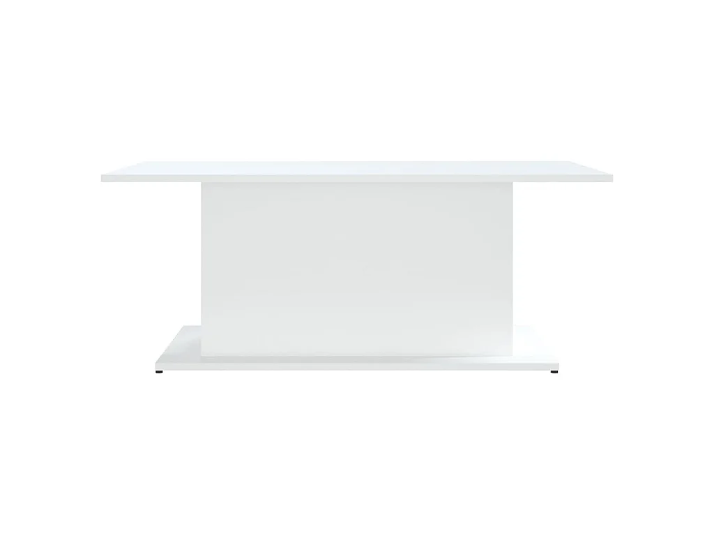 Table basse blanc 102x55,5x40 cm bois d'ingénierie