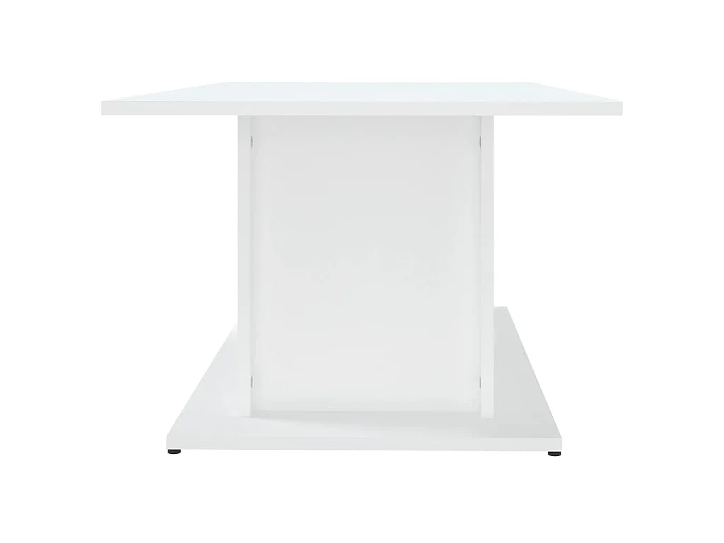 Table basse blanc 102x55,5x40 cm bois d'ingénierie