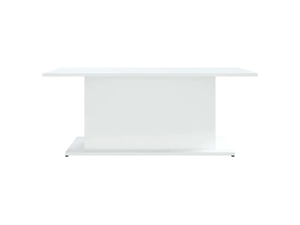 Table basse blanc 102x55,5x40 cm bois d'ingénierie