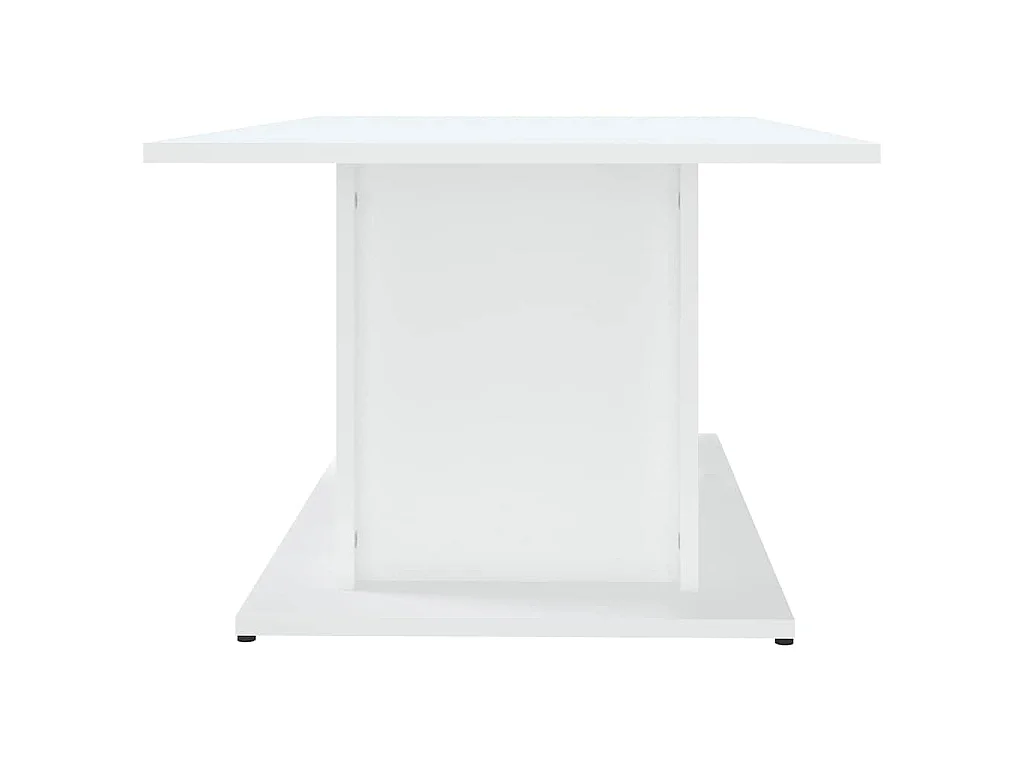 Table basse blanc 102x55,5x40 cm bois d'ingénierie