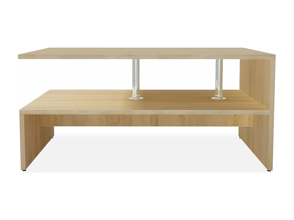 Table basse Bois d'ingénierie 90x59x42 cm Chêne