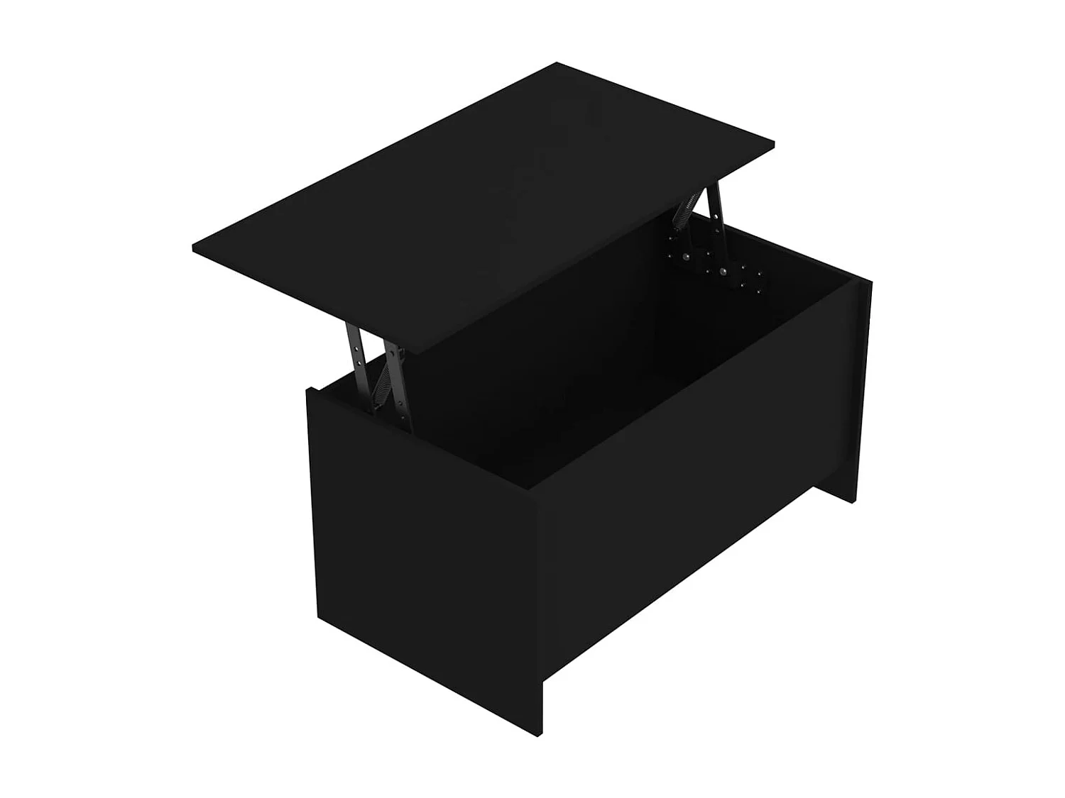 Table basse noir 102x55,5x52,5 cm bois d'ingénierie