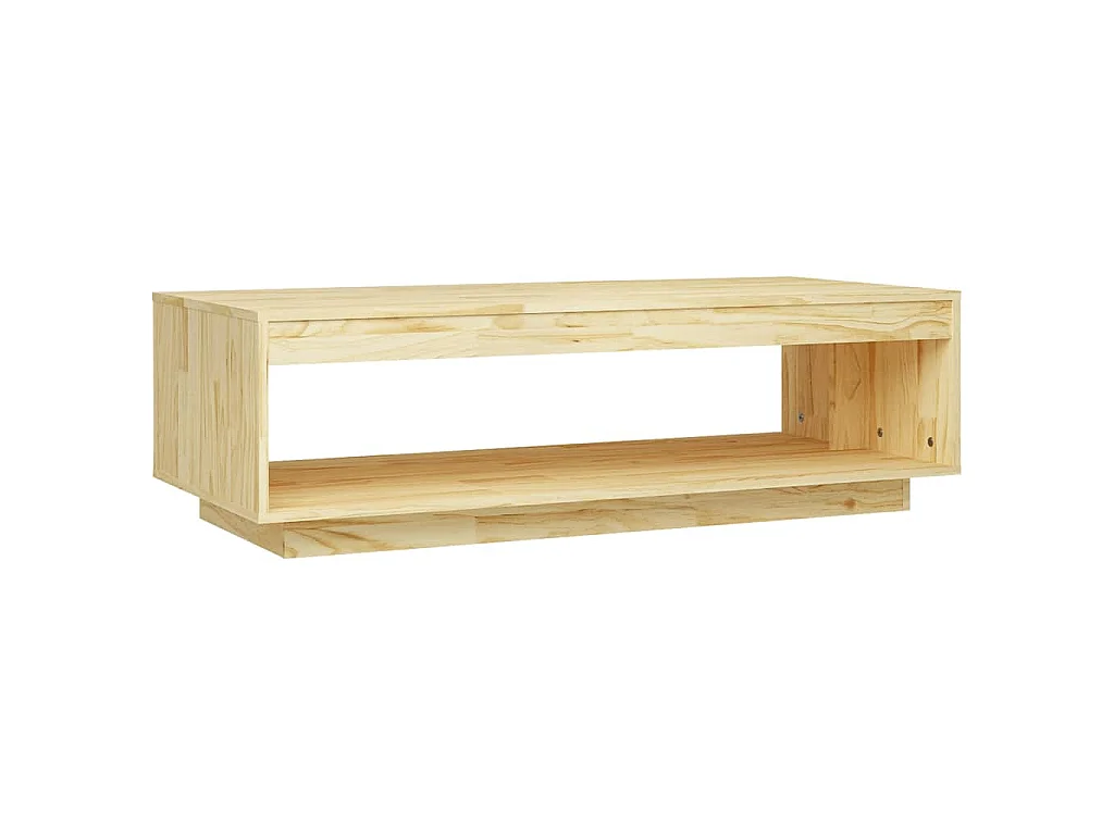 Table basse 110x50x33,5 cm bois de pin massif