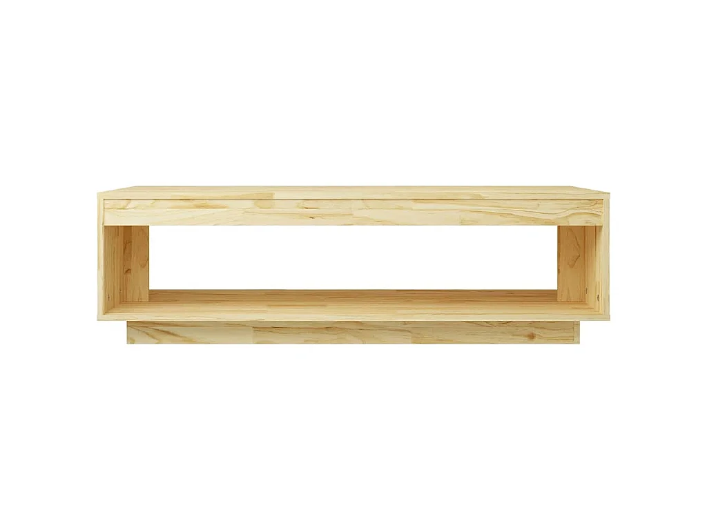 Table basse 110x50x33,5 cm bois de pin massif