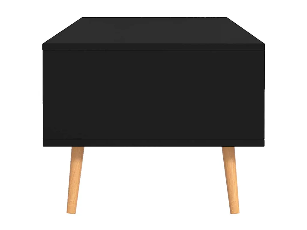 Mueble de TV madera de ingeniería negro 100x49,5x43 cm