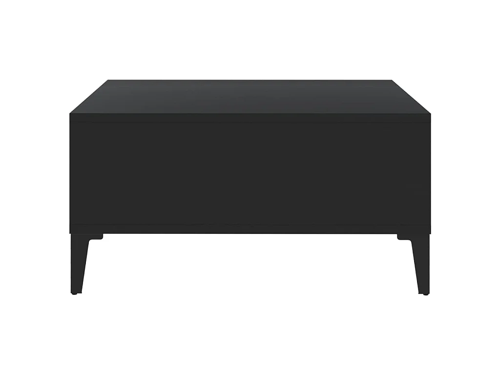 Salontafel 60x60x30 cm bewerkt hout zwart