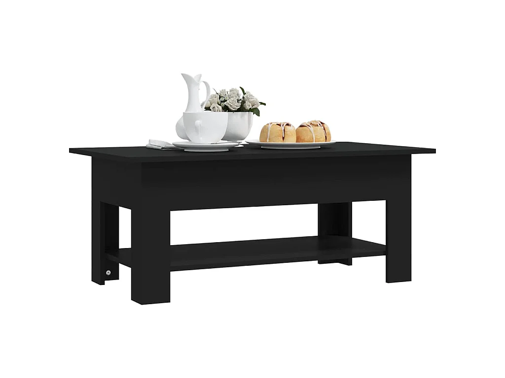 Couchtisch Schwarz 102x55x42 cm Holzwerkstoff