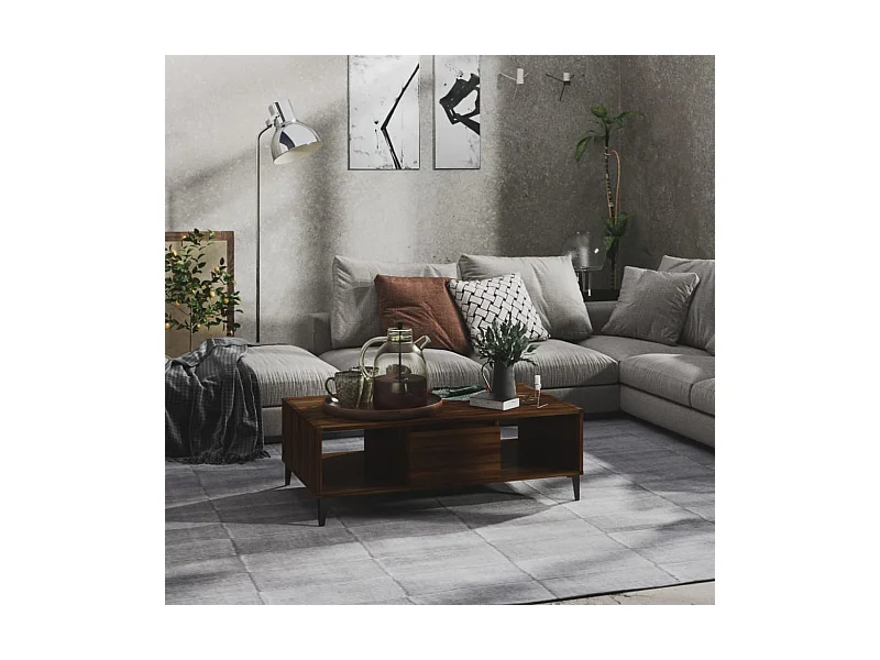 Couchtisch Braun Eichen-Optik 103,5x60x35 cm Holzwerkstoff