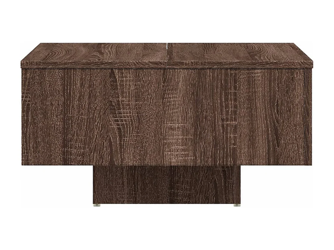 Salontafel 60x60x31,5 cm bewerkt hout bruin eikenkleur