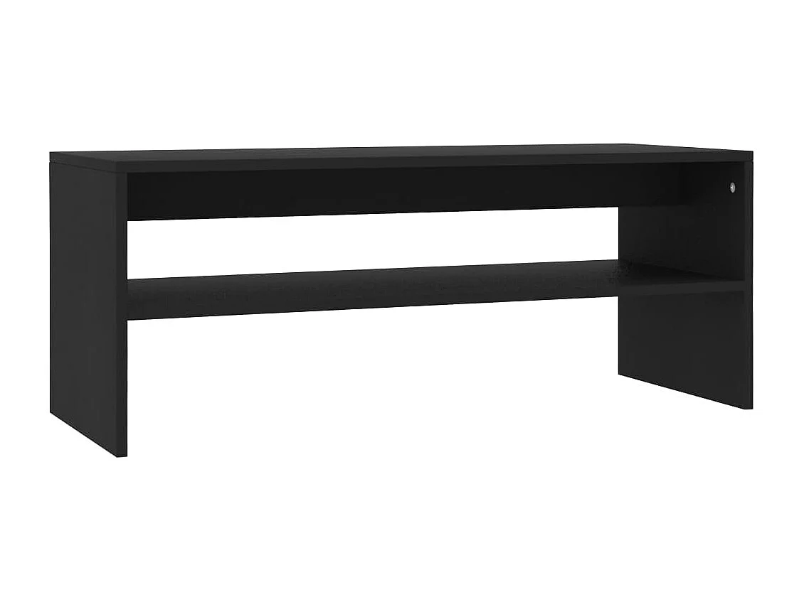 Table basse Noir 100x40x40 cm Bois d'ingénierie