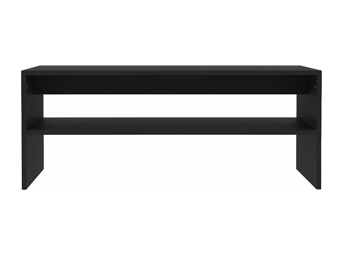 Table basse Noir 100x40x40 cm Bois d'ingénierie