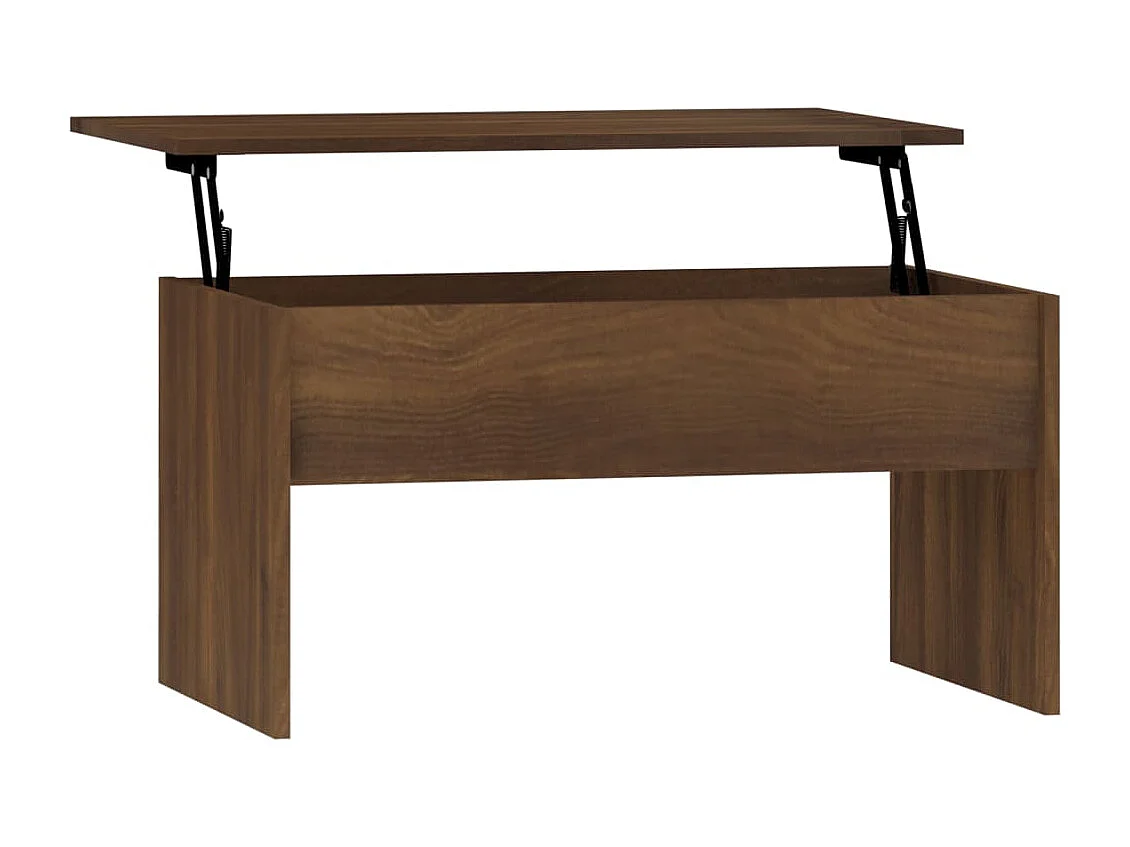 Table basse Chêne marron 80x50,5x41,5 cm Bois d'ingénierie