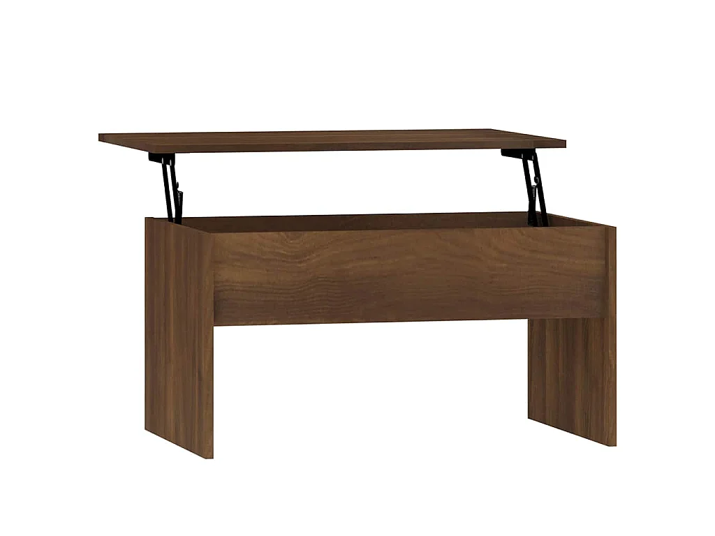 Tavolino Rovere Marrone 80x50,5x41,5 cm in Legno Multistrato