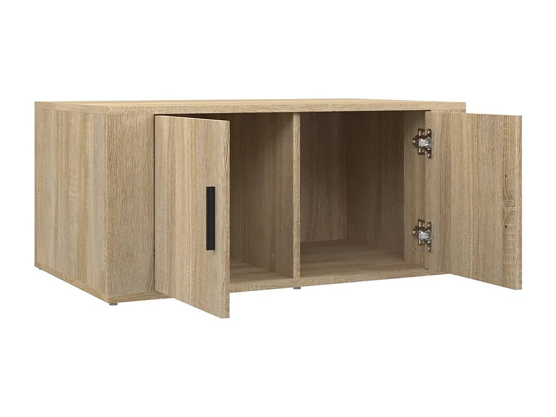 Mesa de centro 80x50x36 cm derivados madeira carvalho sonoma