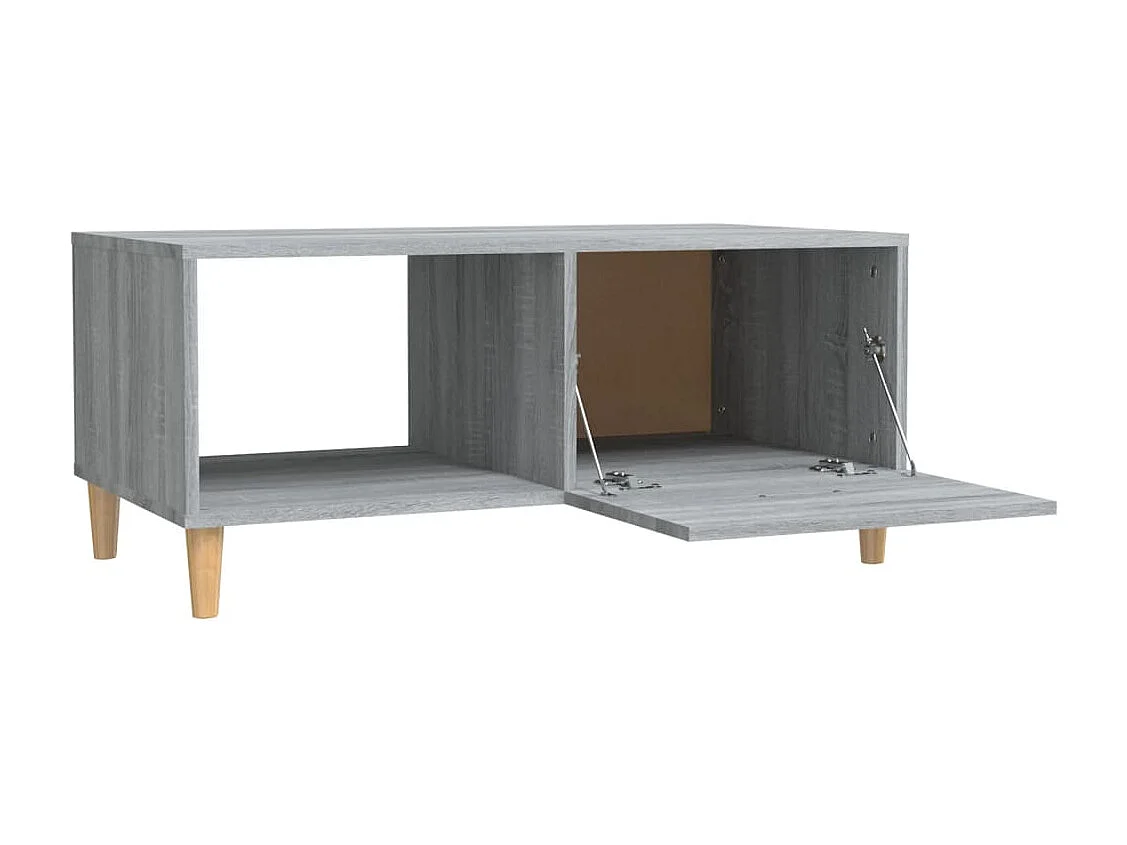 Couchtisch Grau Sonoma 89,5x50x40 cm Holzwerkstoff