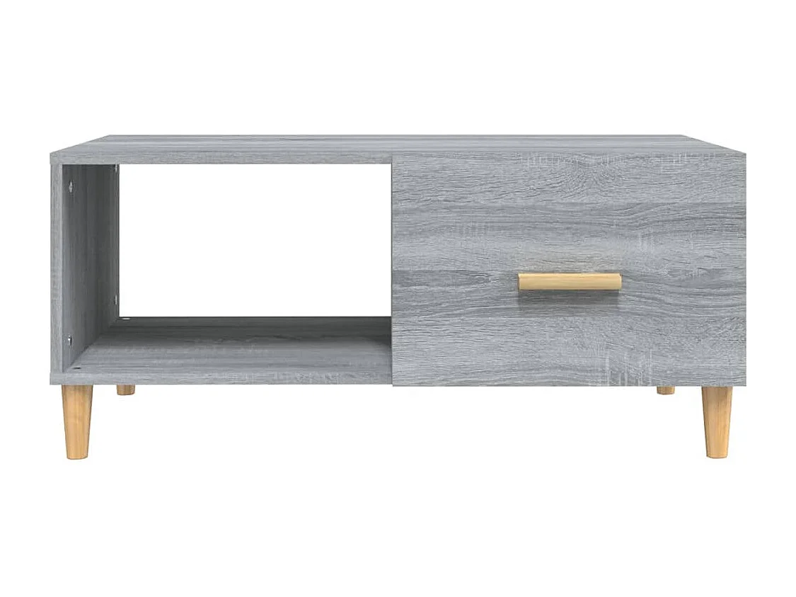 Salontafel 89,5x50x40 cm bewerkt hout grijs sonoma eikenkleurig