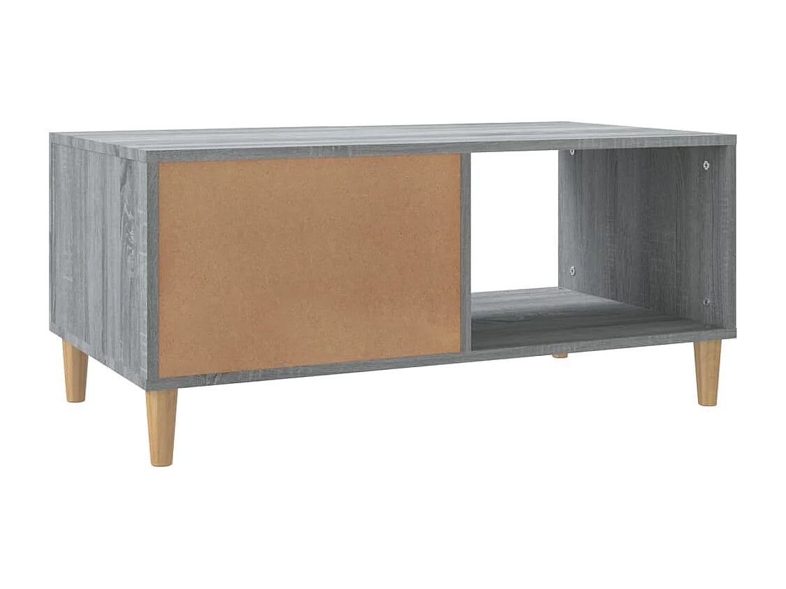 Salontafel 89,5x50x40 cm bewerkt hout grijs sonoma eikenkleurig