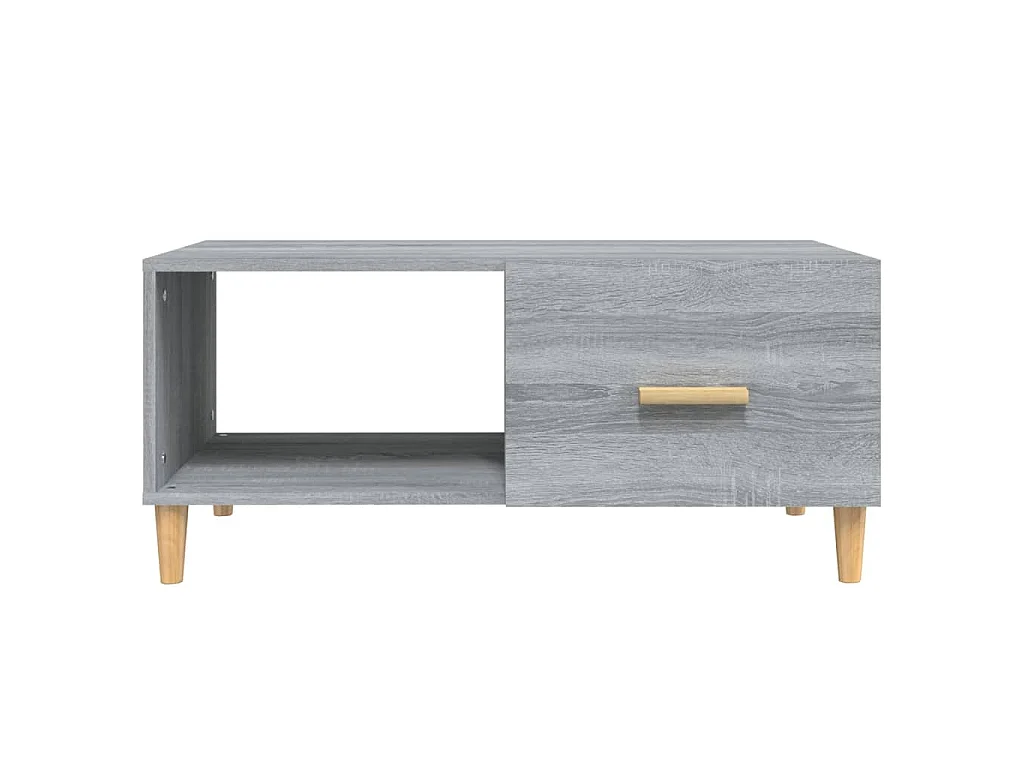 Salontafel 89,5x50x40 cm bewerkt hout grijs sonoma eikenkleurig