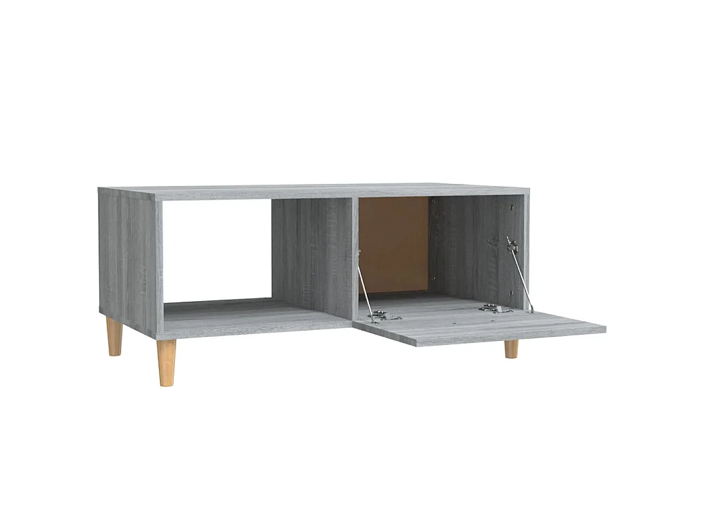 Salontafel 89,5x50x40 cm bewerkt hout grijs sonoma eikenkleurig