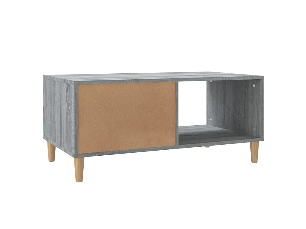 Salontafel 89,5x50x40 cm bewerkt hout grijs sonoma eikenkleurig