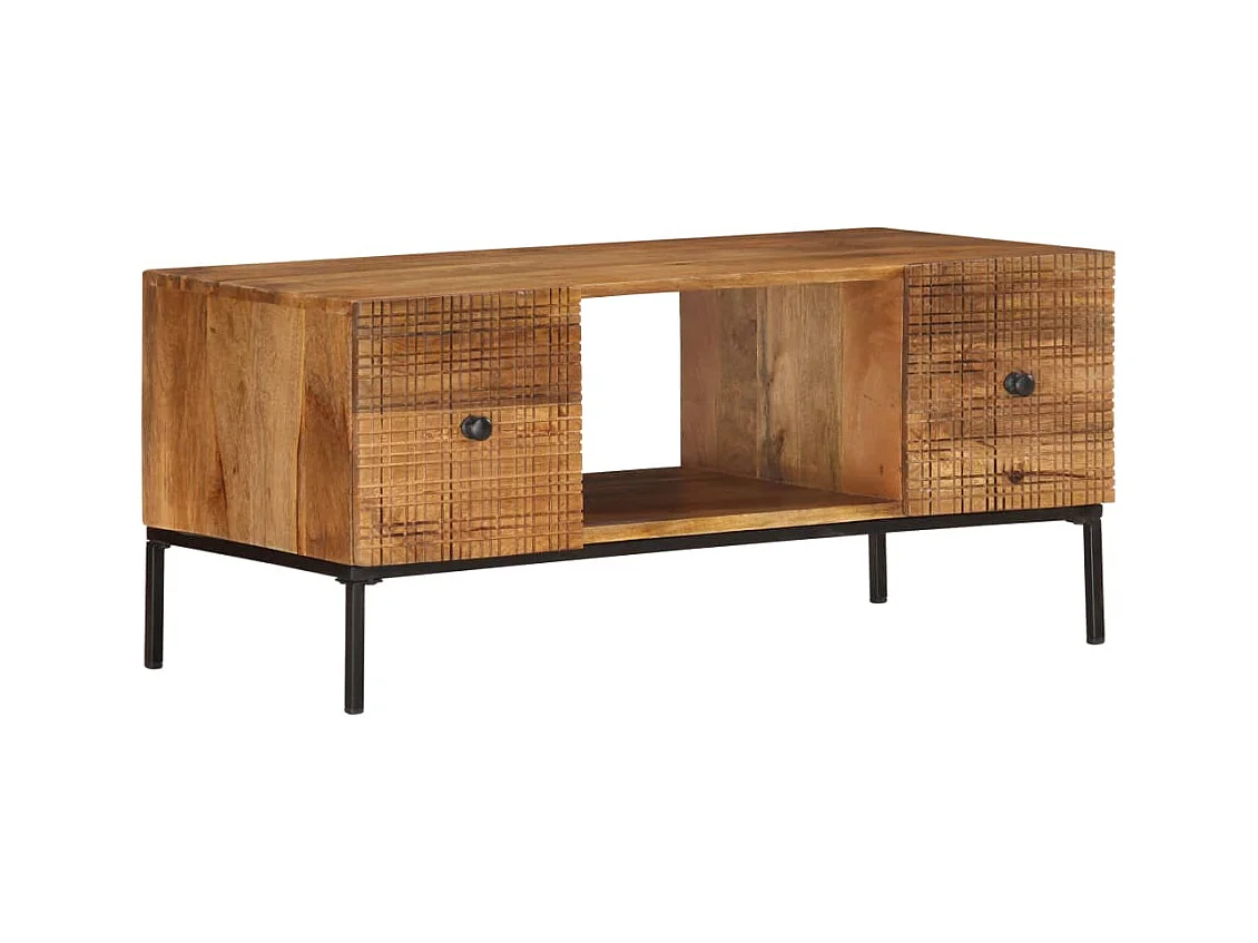 Table basse 90x45x40 cm Bois de manguier massif